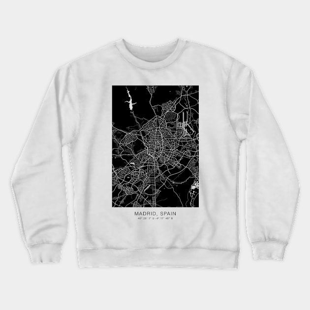 madrid wall decor poster Crewneck Sweatshirt by Genetics art